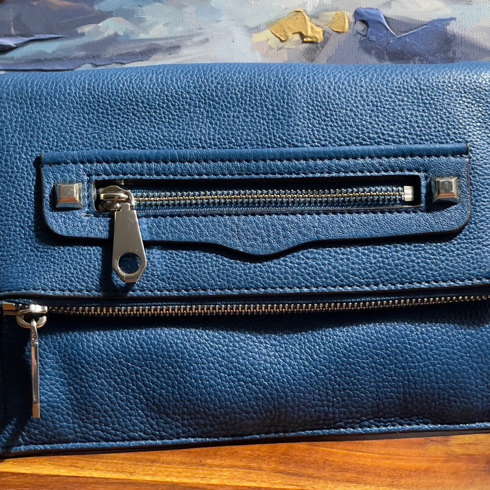 Rebecca Minkoff Genuine Leather Lake
Blue Clutch Crossbody